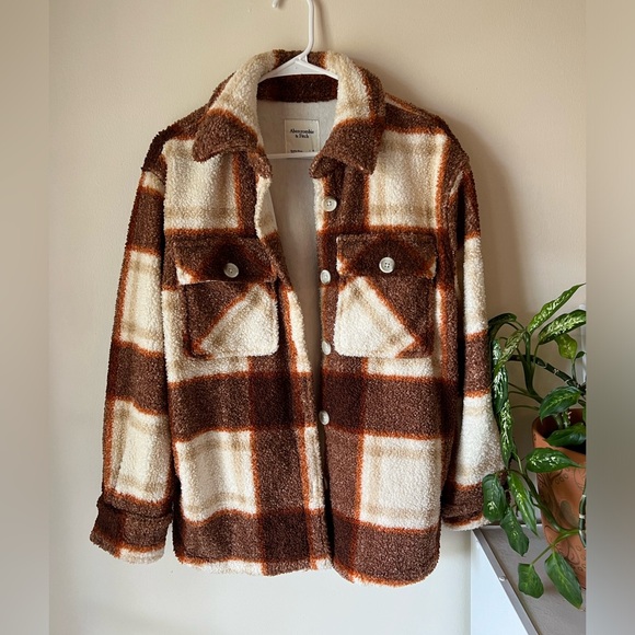 Abercrombie Thick Winter Flannel Jacket - Picture 1 of 3
